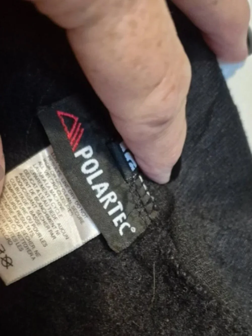 North Face polartec jacket black size large men's